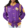 Prairie view am panthers collegiate luxe wool purple jacket