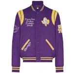 Prairie View A&M Panthers Full-Snap Purple Wool Jacket