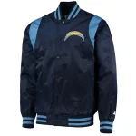 Los Angeles Chargers Prime Time Navy Satin Jacket