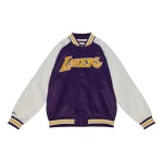 Los Angeles Lakers Primetime Purple/White Satin Jacket