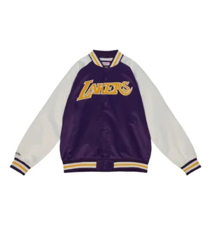Primetime lightweight satin jacket los angeles lakers