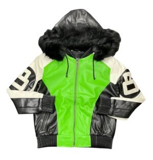 Robert phillipe lime green 8 ball jacket