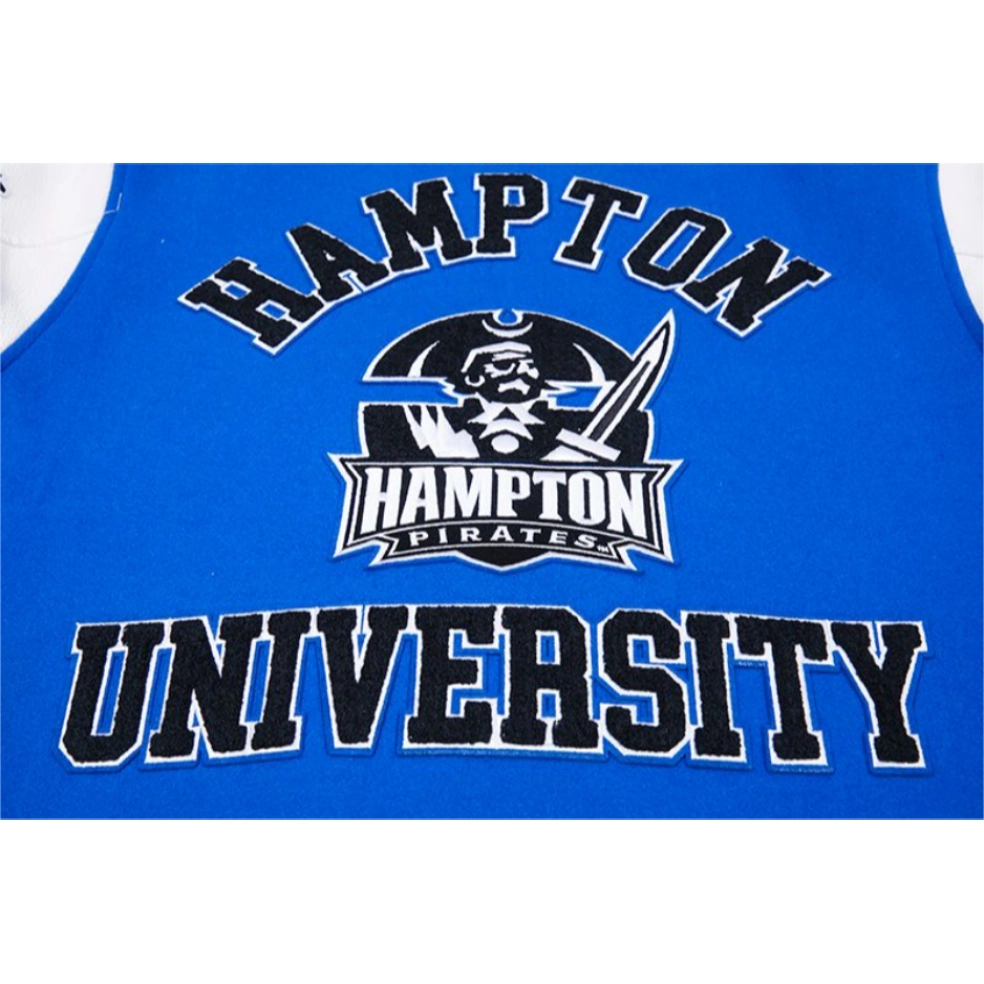 Royal hampton pirates classic wool leather patch logo