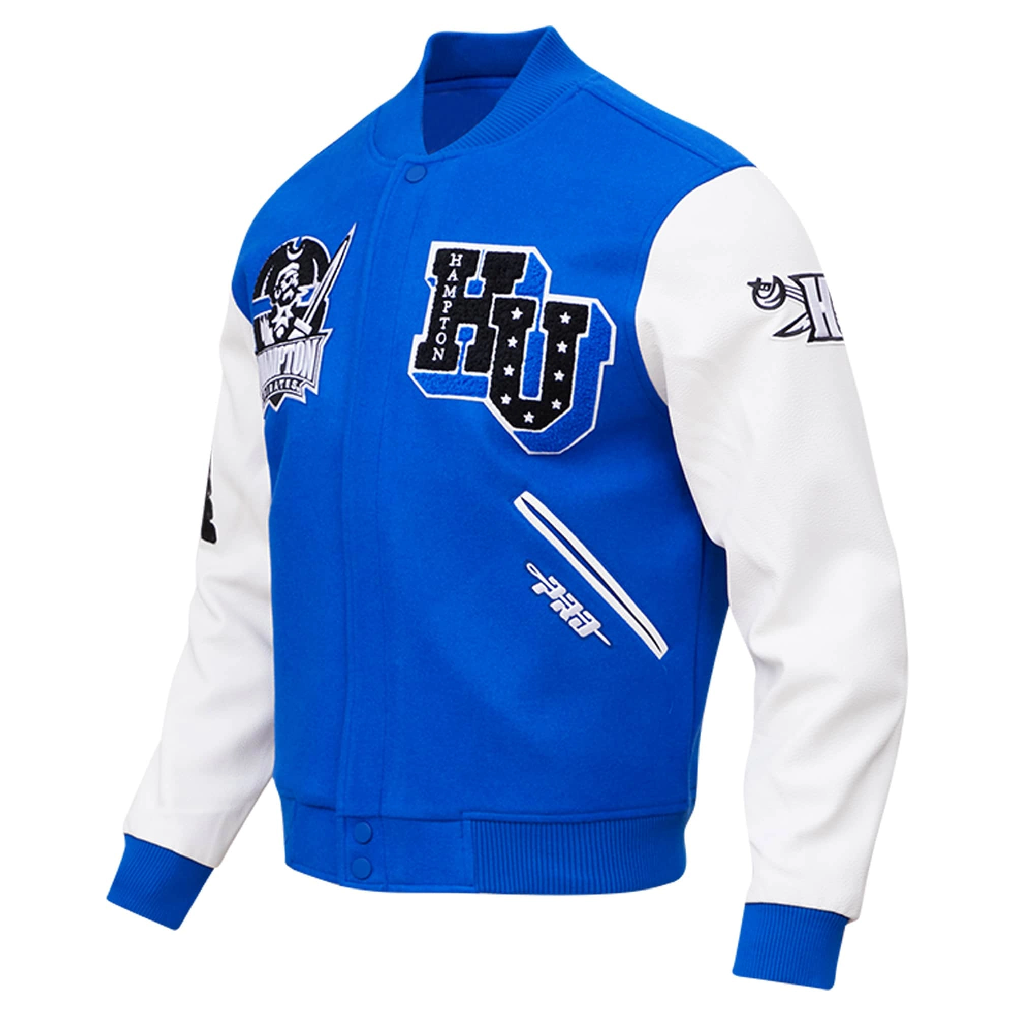 Royal hampton pirates classic wool leather varsity jacket