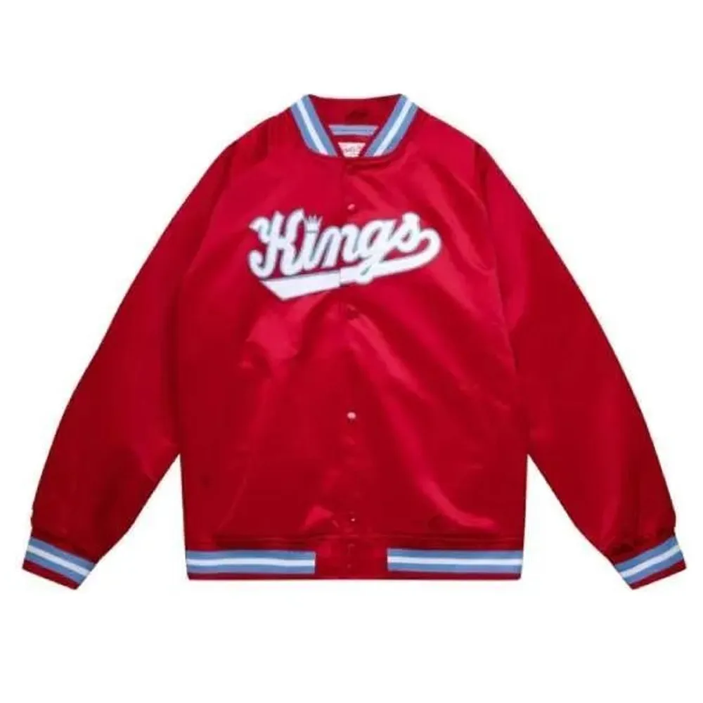 Sacramento kings lightweight satin jacket