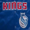 Sacramento kings pro standard 2023 24 city edition blue satin varsity jacket 4