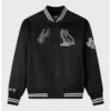 San antonio spurs black satin varsity ovo jacket
