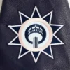 San antonio spurs city edition black wool leather jacket