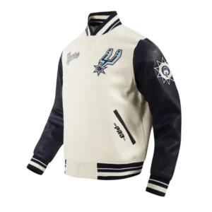 San antonio spurs city edition wool leather jacket
