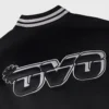 San antonio spurs full snap black satin varsity back detail