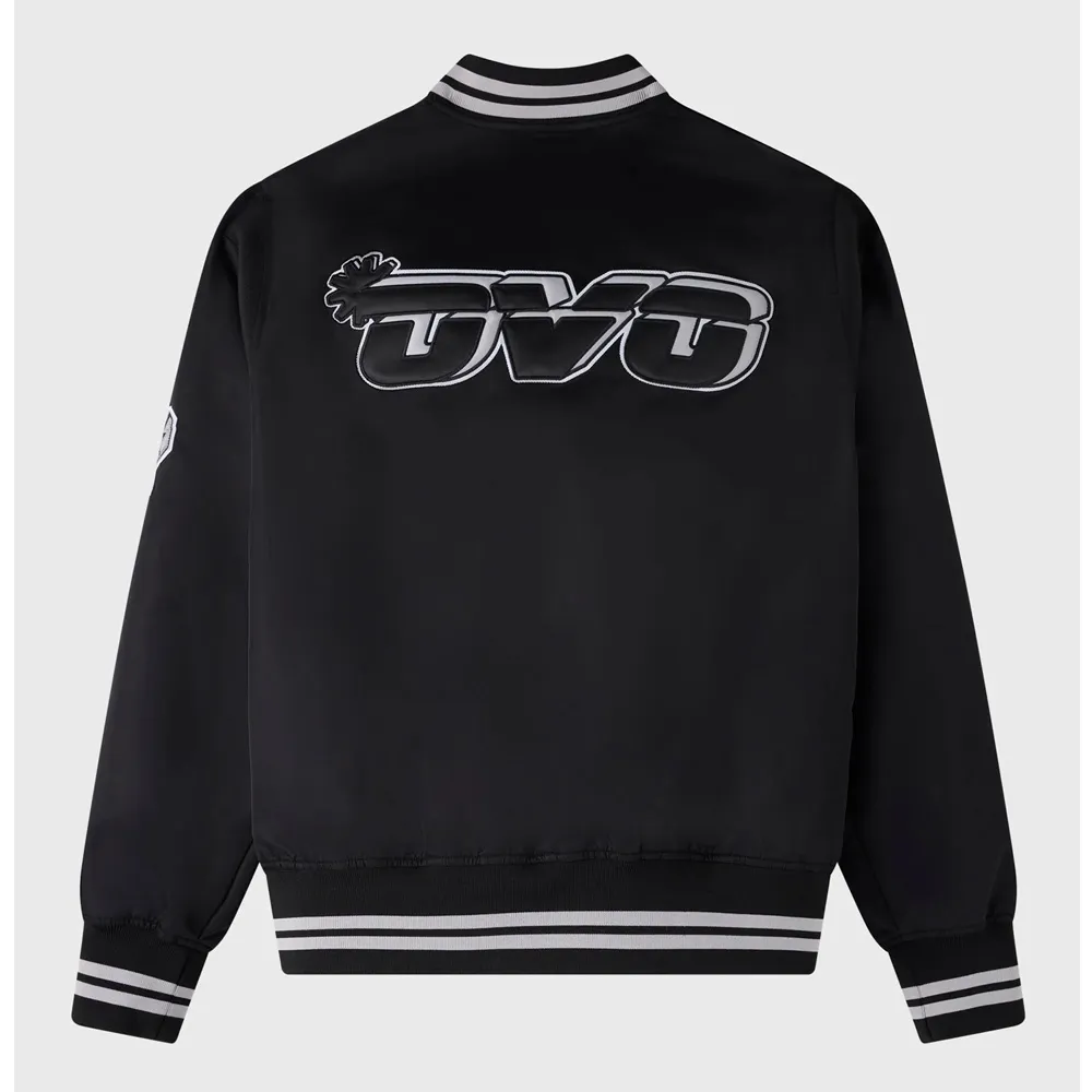 San antonio spurs full snap satin varsity black jacket