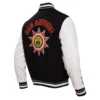 San antonio spurs pro standard chest wool and leather varsity jacket 3