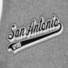San antonio spurs pro standard script tail wool and leather varsity jacket 5