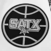 San antonio spurs pro standard script tail wool and leather varsity jacket 7