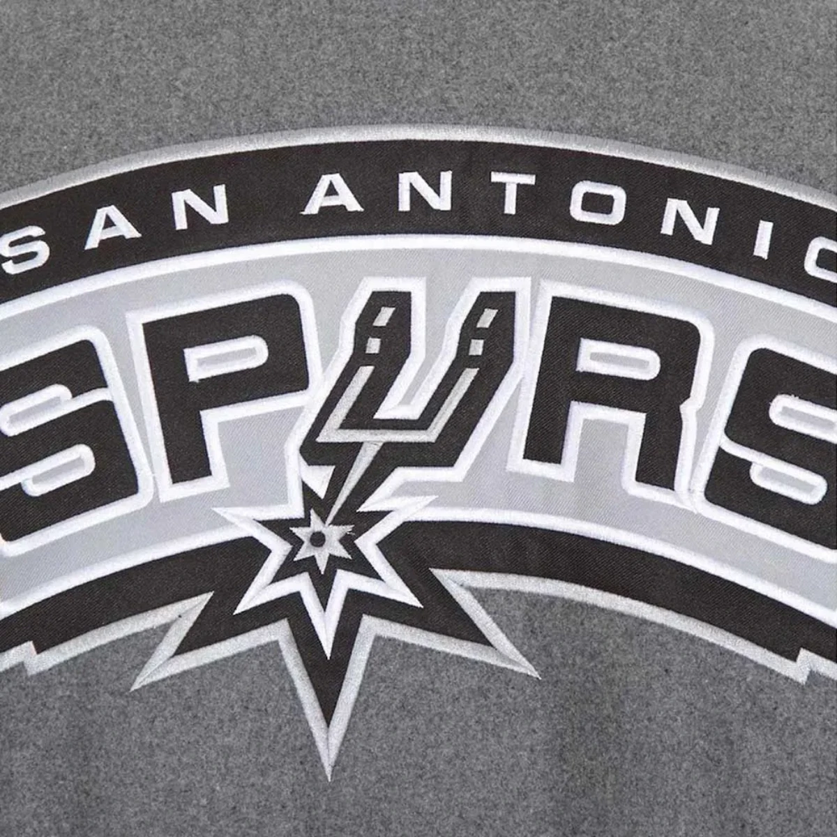 San antonio spurs striped wool gray jacket