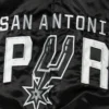 San antonio spurs the offensive satin varsity jacket black 3
