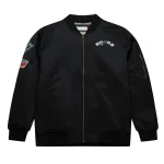 San Antonio Spurs Vintage Logo Black Satin Jacket