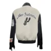 San antonio spurs wool leather varsity jacket white black 1 1
