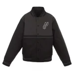 San Antonio Spurs Youth Black/Charcoal Polyester Jacket