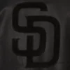 San diego padres full leather bomber varsity jacket black 3