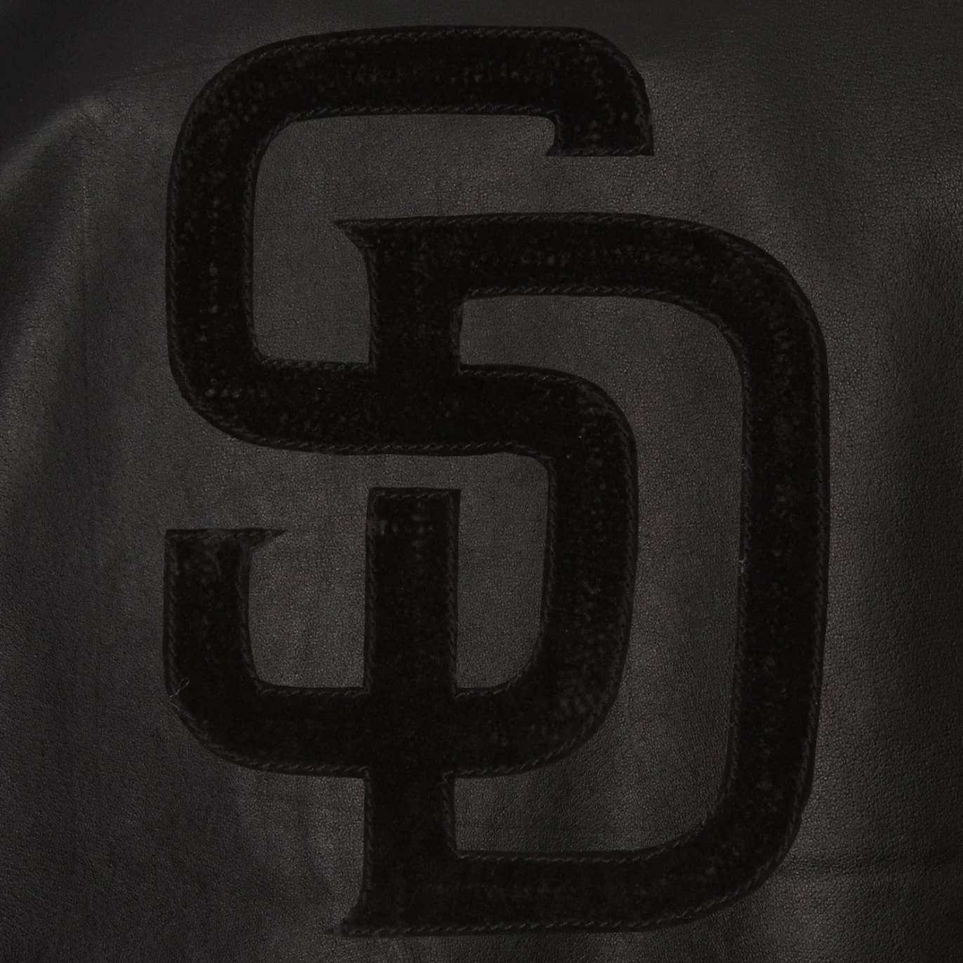 San diego padres full leather bomber varsity jacket black 3