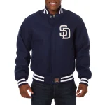 San Diego Padres One Color Navy Wool Jacket
