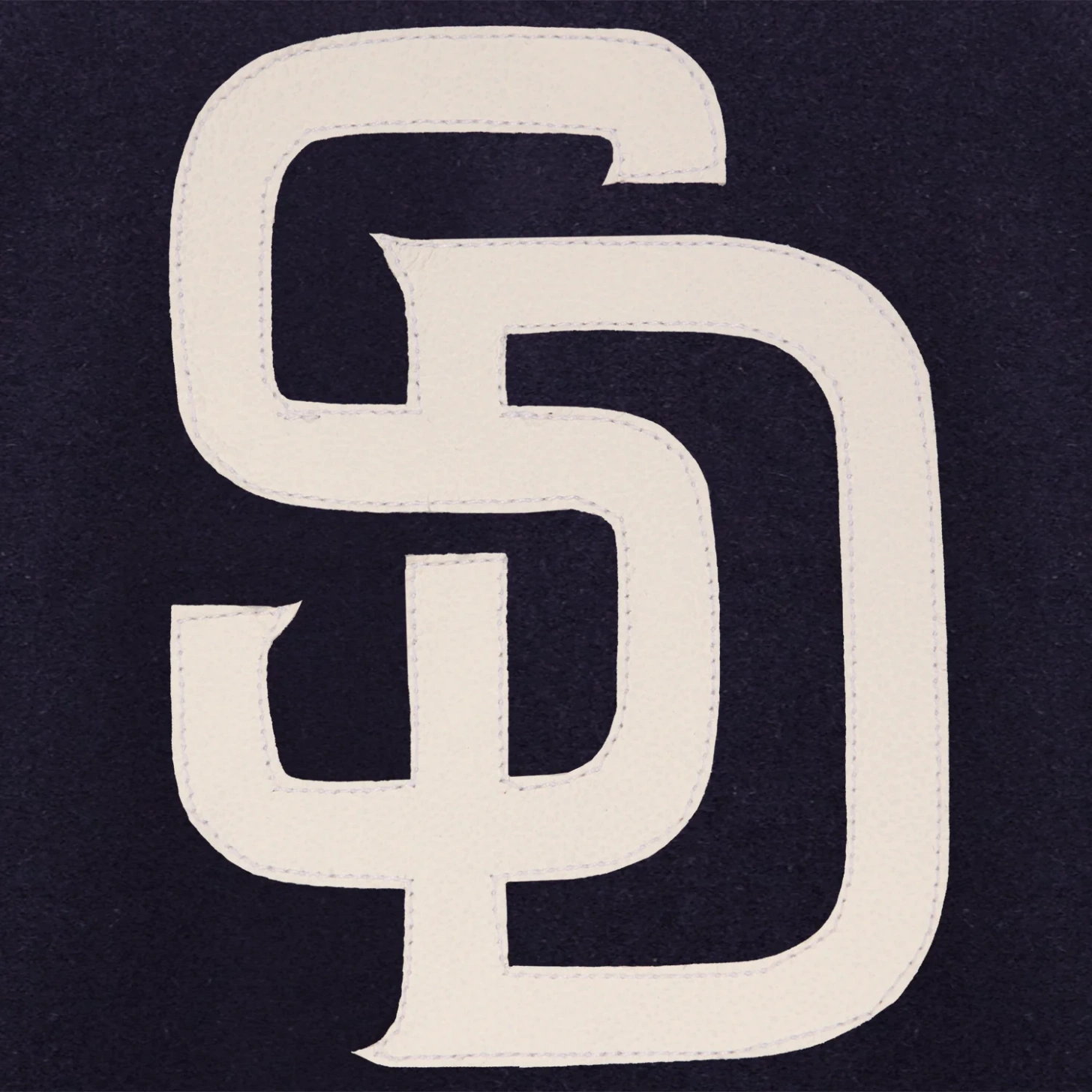 San diego padres handcrafted logo wool jacket navy 3