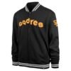 San diego padres pack pro camden full zip track varsity jacket black