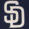 San diego padres real leather varsity jacket navy 3