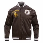 San Diego Padres Retro Classic Brown Satin Jacket