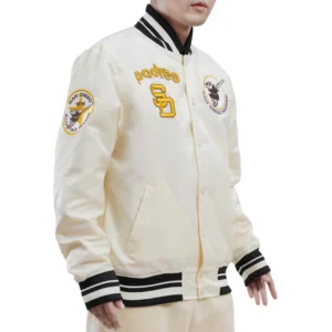 San diego padres retro classic full snap satin varsity jacket white 1