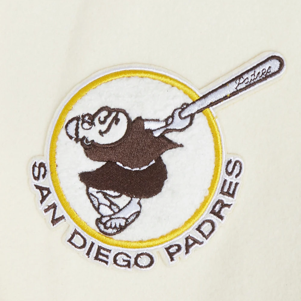 San diego padres retro classic womens wool leather varsity jacket white black 5