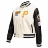 San diego padres script tail rib wool leather varsity whiteblack 6