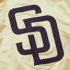 San diego padres team og 20 full zip satin varsity jacket gold 3 1