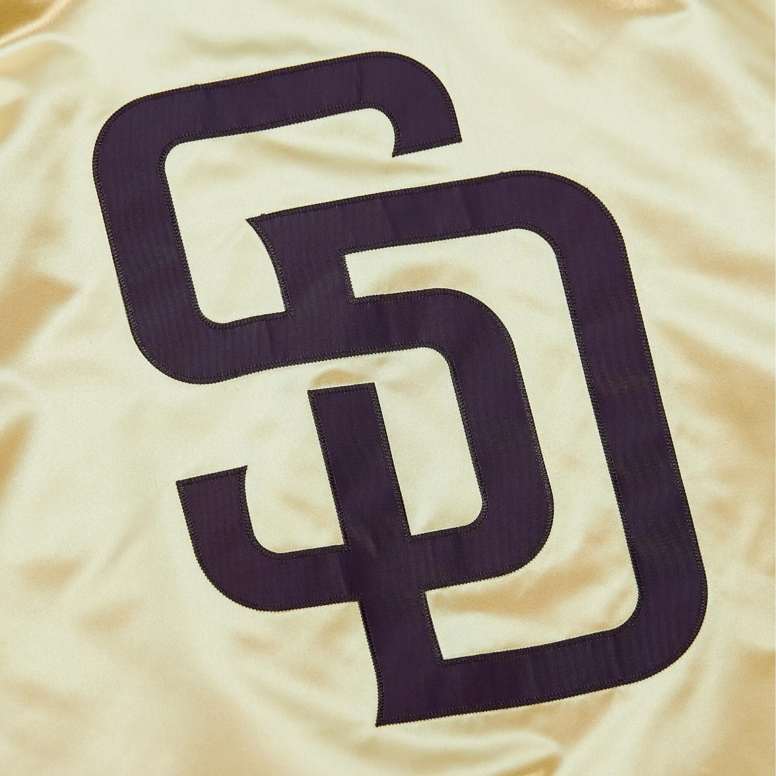 San diego padres team og 20 full zip satin varsity jacket gold 3 1