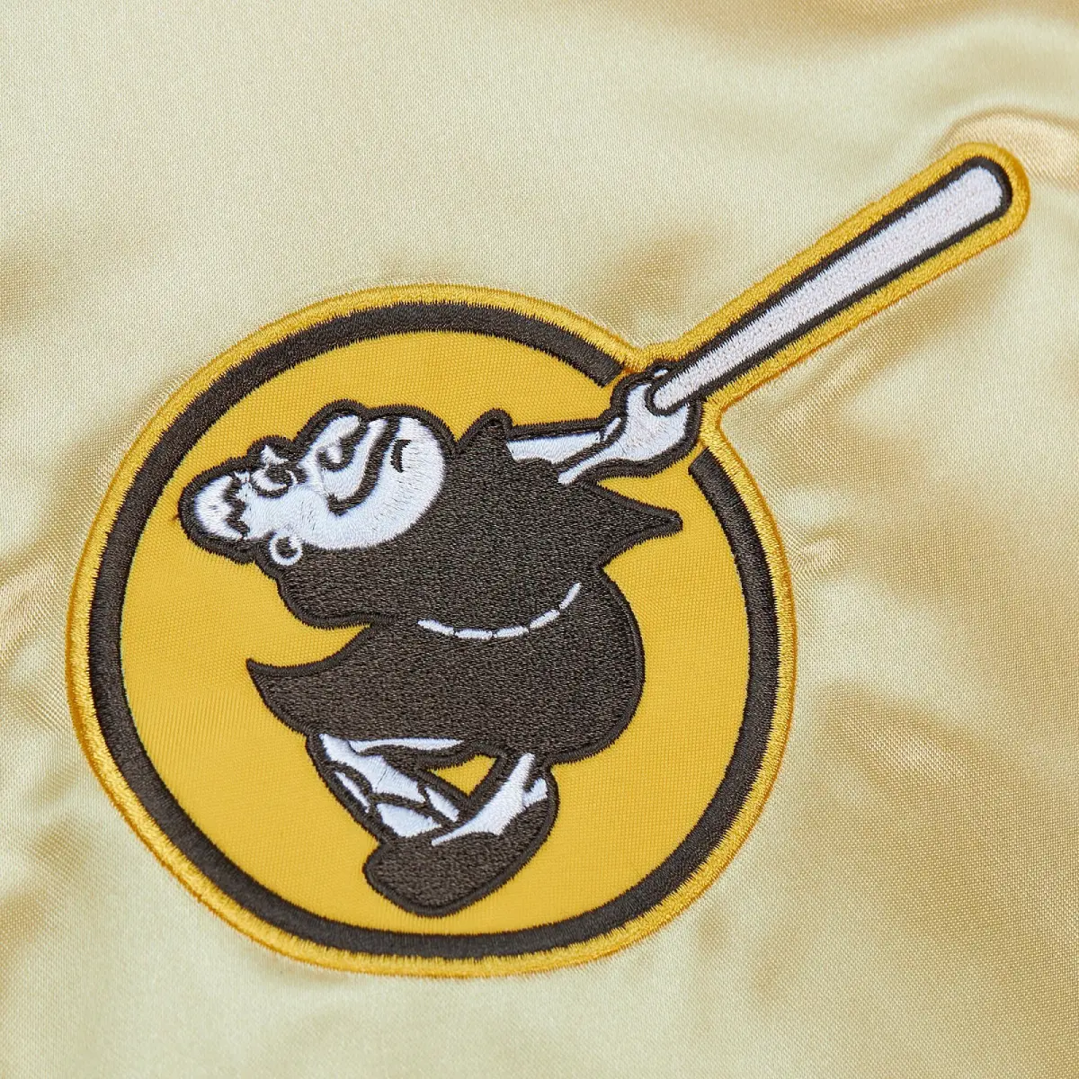 San diego padres team og 20 full zip satin varsity jacket gold 6