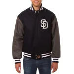 San Diego Padres Two Tone Navy/Gray Wool Jacket