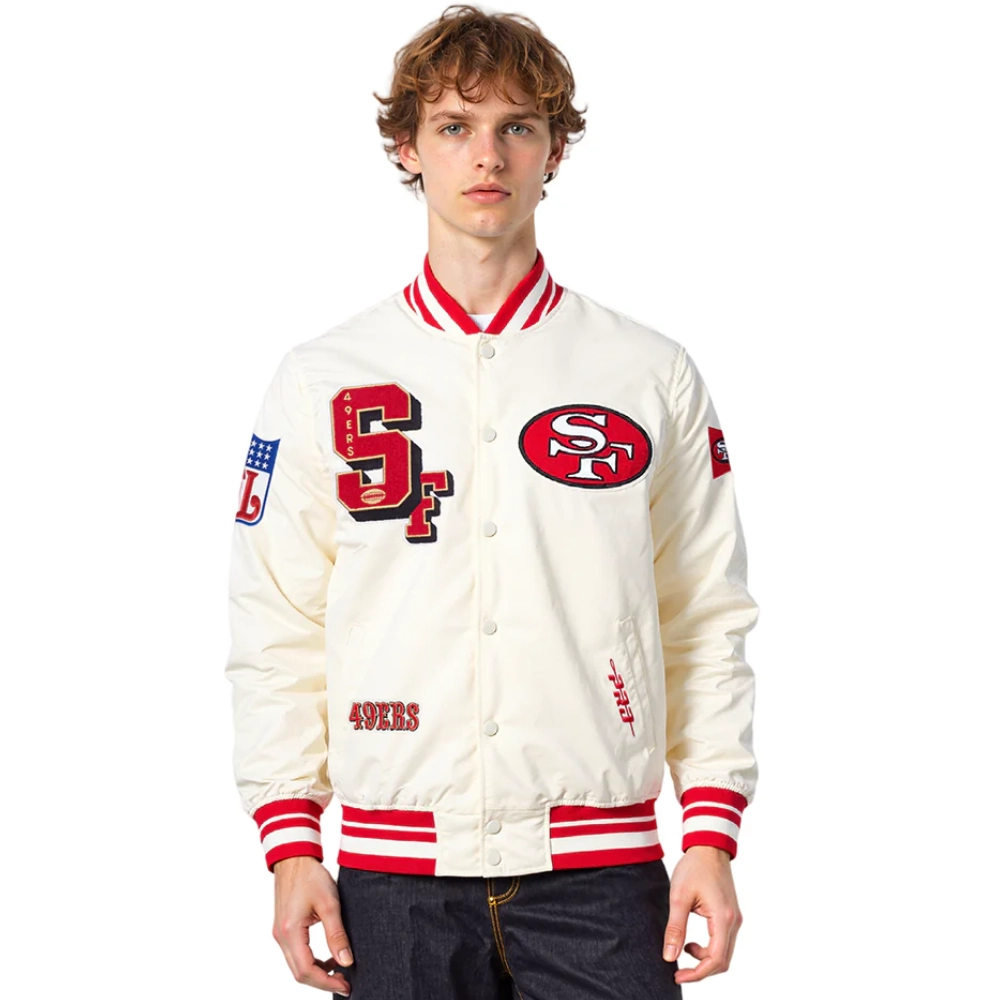 San francisco 49ers best of mens rib satin jacket