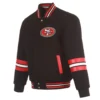 San francisco 49ers black varsity jacket