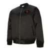 San francisco 49ers bomber full zip satin black jacket