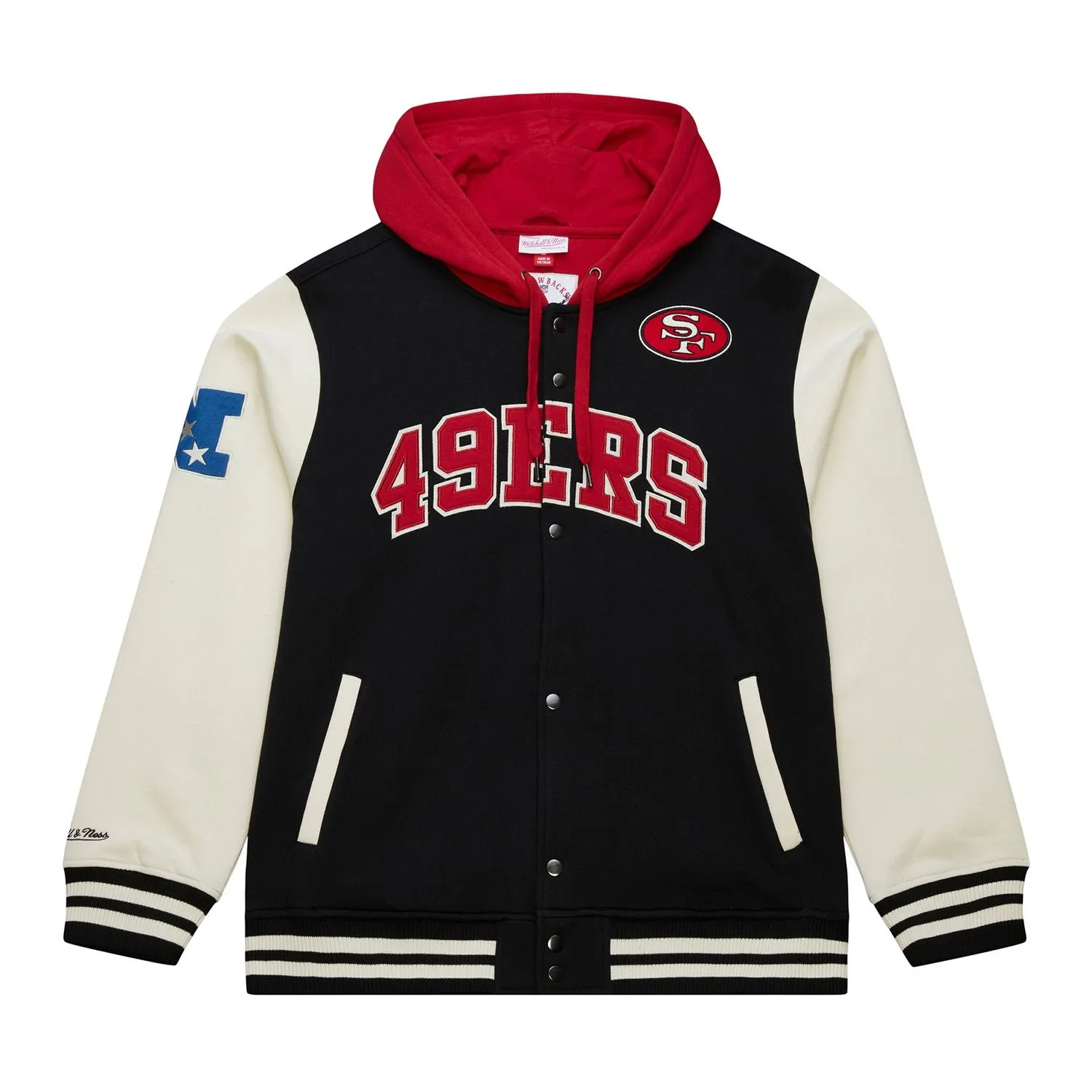 San francisco 49ers courtside hooded jacket