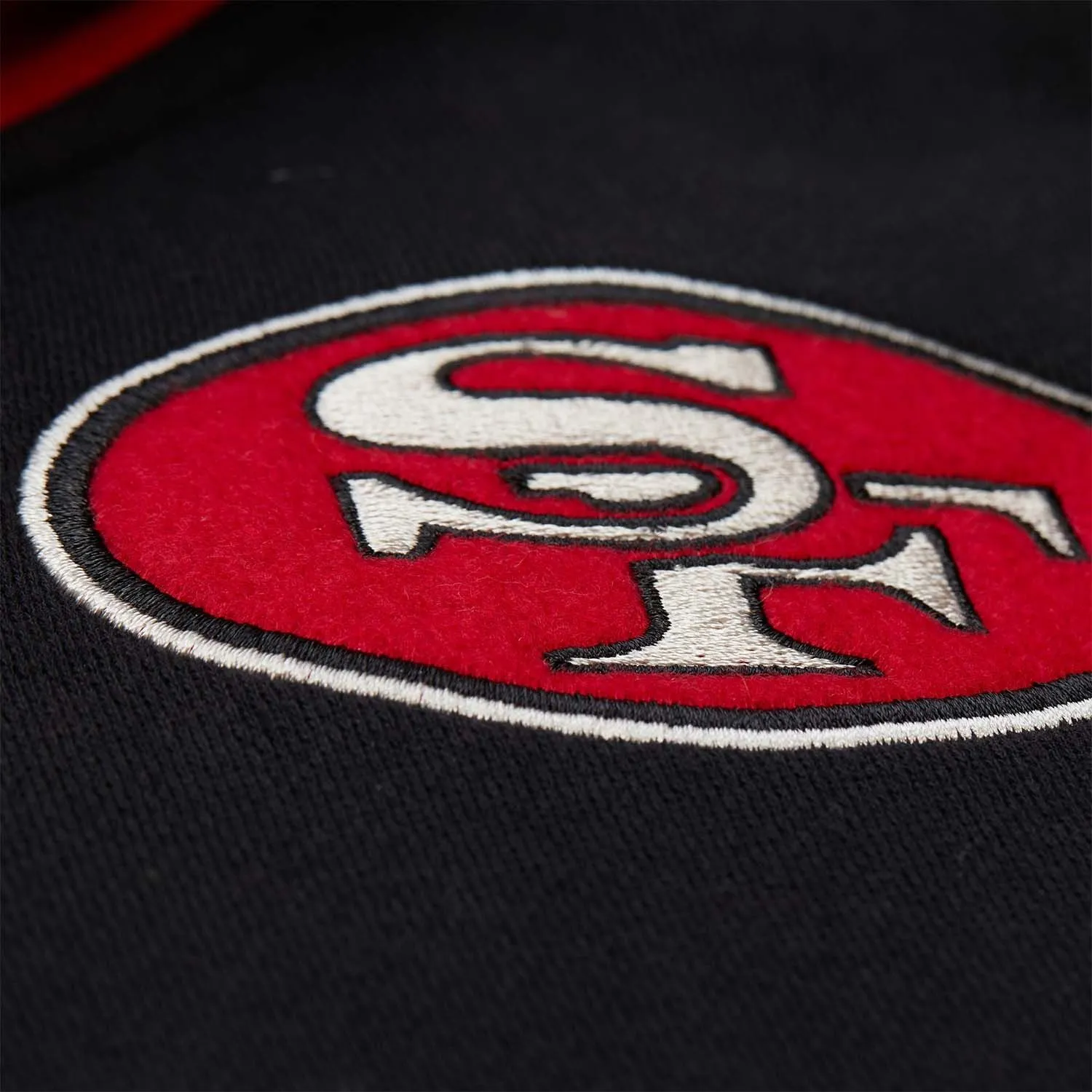 San francisco 49ers courtside hooded sf logo