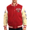 San francisco 49ers franchise red and yellow wool varsity jacket 1