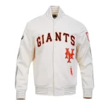 San Francisco 49ers Game Day Cream Satin Jacket