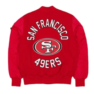 San francisco 49ers ma 1 historic varsity jacket