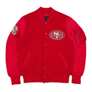 San francisco 49ers ma 1 varsity jacket
