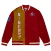 San francisco 49ers og 20 full snap satin varsity jacket 2