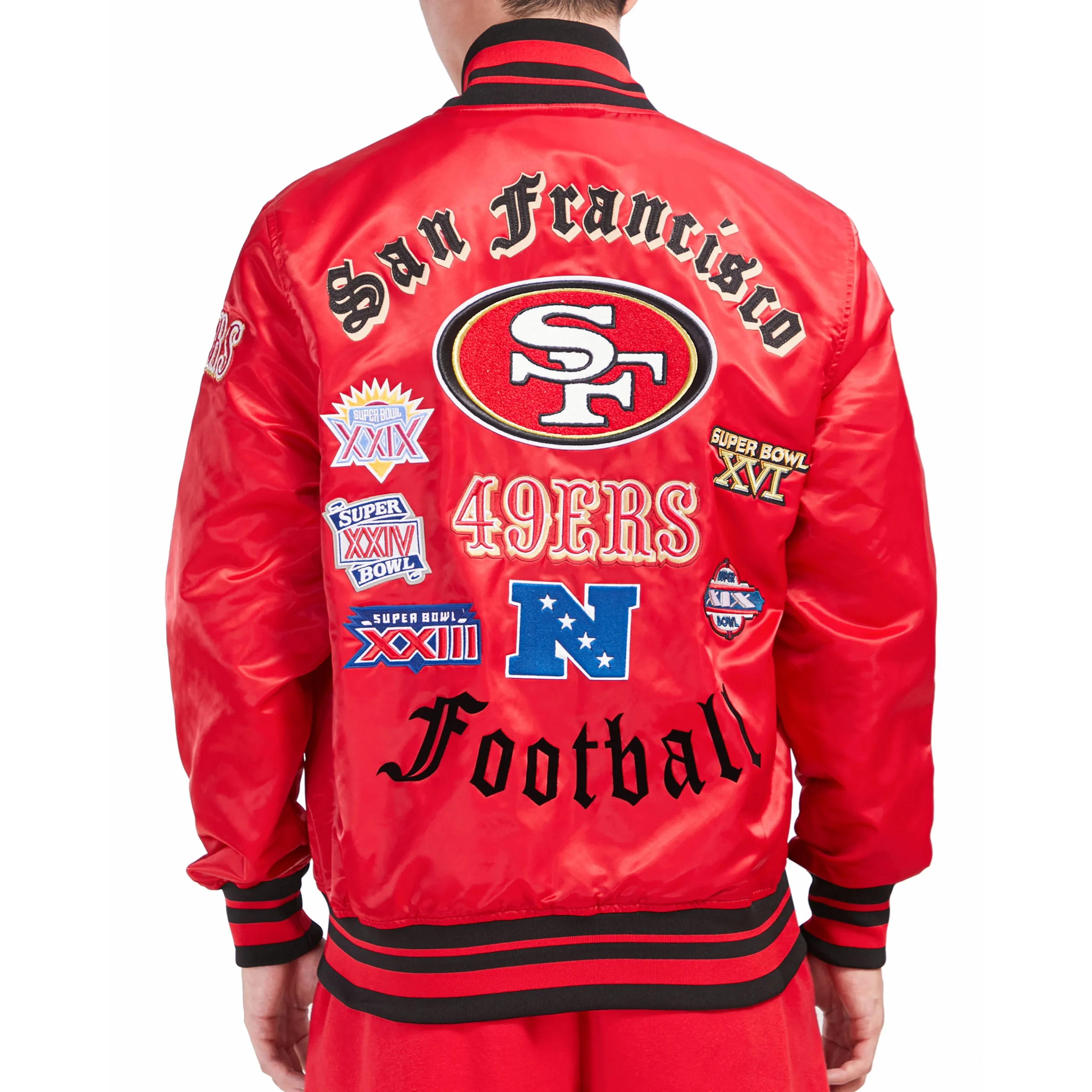 San francisco 49ers old english rib satin jacket red 2 scaled 1