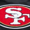 San francisco 49ers old english satin varsity jacket black 2 1