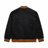 San francisco 49ers raglan full snap satin varsity jacket 3